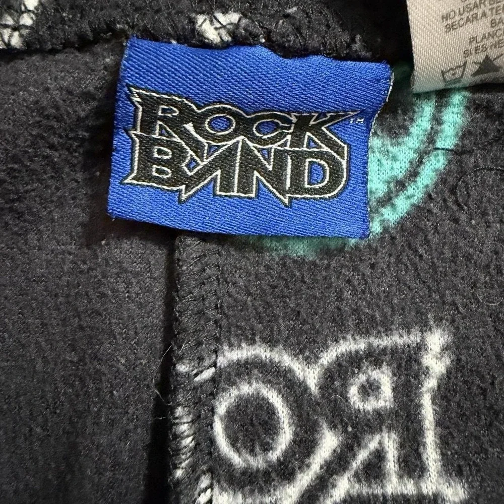 Rock Band pajama inseam
